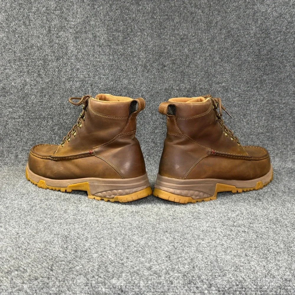 Twisted X CellStretch Work Boots Men's 13 Brown Leather Composite Toe Lace Up